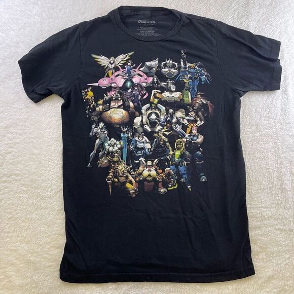 Blizzard Entertainment Overwatch Tee Shirt Mens XS Black Cotton Short Sleeve Ext - Picture 1 of 12